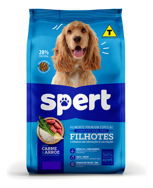 Ração Spert Caes Filhotes Todos Os Portes Frango E Carne 10,1kg