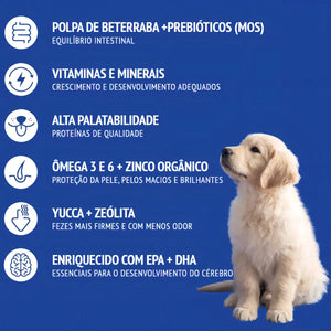 Ração Spert Caes Filhotes Todos Os Portes Frango E Carne 10,1kg
