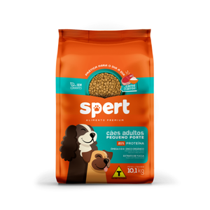 Ração Spert Cães adultos Pequeno Porte Carne/Arroz 10,1KG 21% Proteina