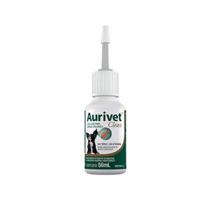 Aurivet Clean 50ml Vetnil Solução Otológica P/ Cães E Gatos