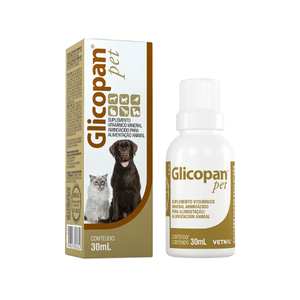Glicopan Pet 30ml Suplemento Vitaminico - Vetnil