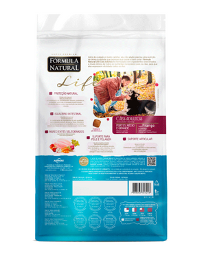 Ração Fórmula Natural Life Cães Adultos Médio e Grande 15 kg
