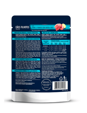 Ração Úmida Origens Cães Filhotes Carne e Frango com Batata-Doce 85g