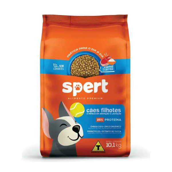 Spert Premium Filhote Todos Tamanhos Carne E Arroz 10,1kg
