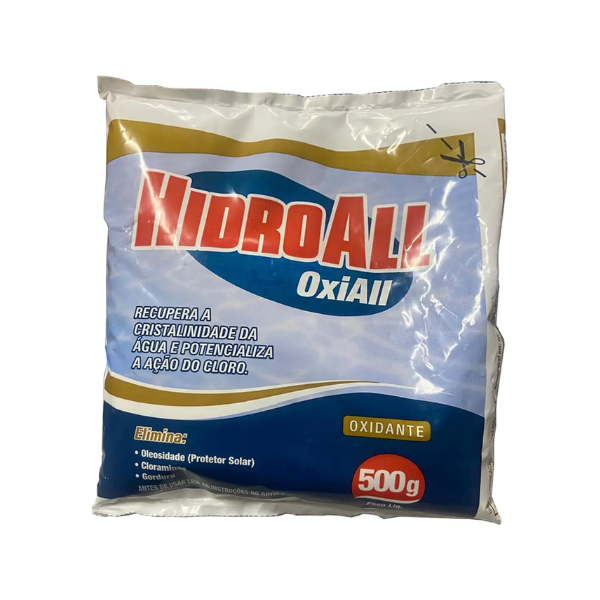Oxiall Hidroall Oxidante Limpeza Para Piscinas E Spas 500g