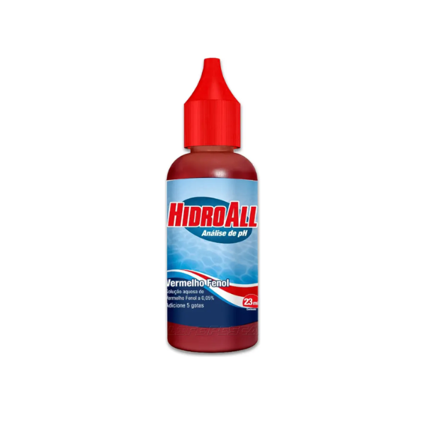 Reagente Para Análise De Ph Vermelho Fenol Hidroall - 23 Ml