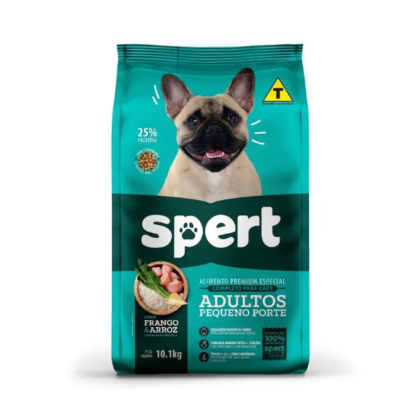Ração Spert Cães Adultos Raças Pequenas 10,1kg Frango/arroz