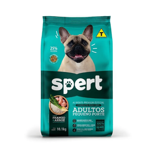 Ração Spert Cães Adultos Raças Pequenas 10,1kg Frango/arroz