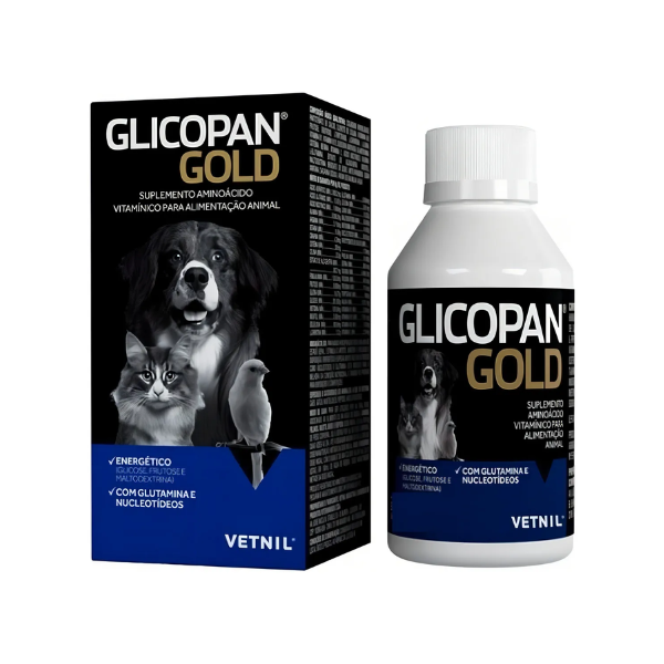 Suplemento Vetnil Glicopan Gold Para Cães E Gatos Pets 250ml