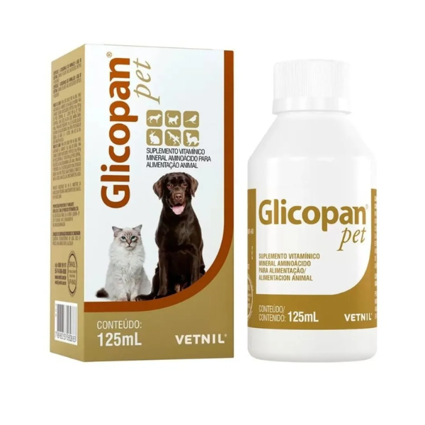 Glicopan Pet Suplemento Vitamínico Mineral Aminoácido 125ml