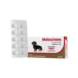 Anti-inflamatório Meloxinew - Meloxicam 1mg 10 Comprimidos