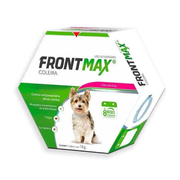 Vetoquinol Frontmax Coleira Antipulgas Carrapatos Cães Até 4kg 38cm