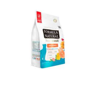 Ração Fórmula Natural Fresh Meat Gatos Castrados Salmão 10,1kg pac. Indiv. de 505g