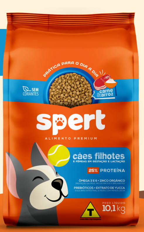 Spert Premim Cães Adultos Porte Pequeno Carne e Arroz 20kg