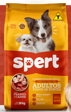 Ração Spert Premium Especial Cães Adultos Todos Os Portes Frango e Carne 15kg