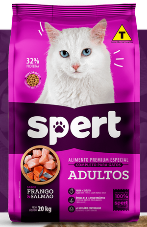 Spert Gatos Premium Especial Adultos Frango e Salmão 20kg