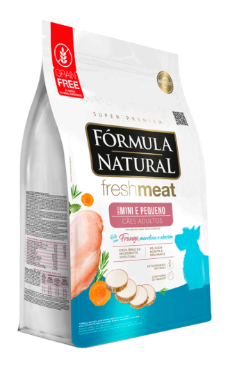 Formula Natural Fresh Meat Cães Adultos Mini e Pequeno Frango,Mandioca e Alecrim 2,5kg