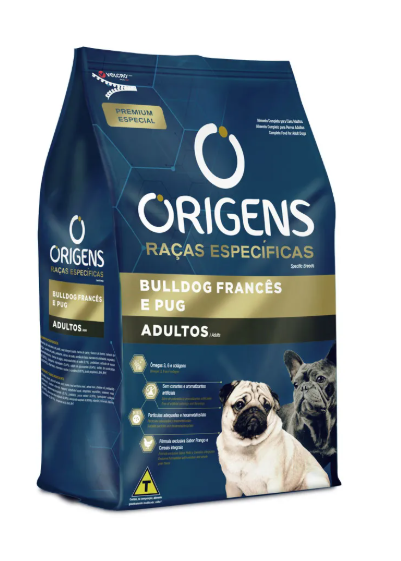 Ração Origens Cães Adultos Raças Específicas Bulldog Francês e Pug 10,1 kg