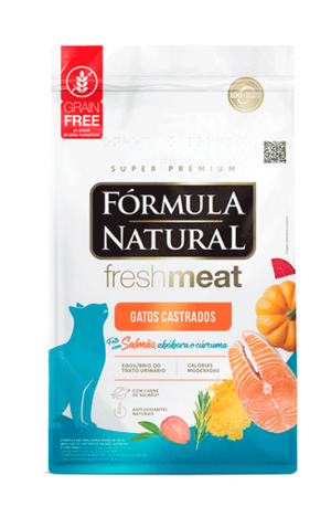 Ração Fórmula Natural Fresh Meat Gatos Castrados Salmão 1 kg