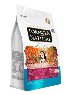 Ração Fórmula Natural Life Cães Adultos Médio e Grande 15 kg