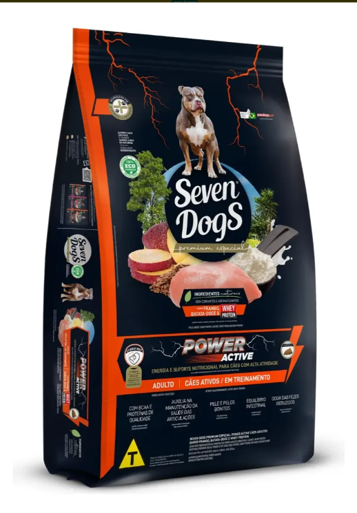 Ração Seven Dogs Cão Adulto Power Active 14kg
