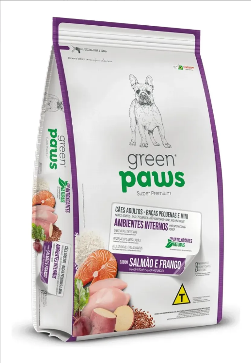 Ração Green Paws Cão Adulto Raças Pequenas E Minis 10,1kg
