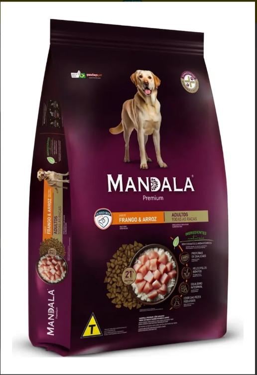 Ração Mandala Cão Adulto Frango Arroz 20kg