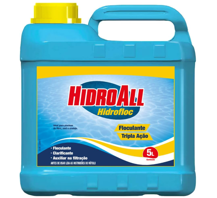 HidroAll Floculante Tripla Ação para Piscinas Hidrofloc 5 Litros