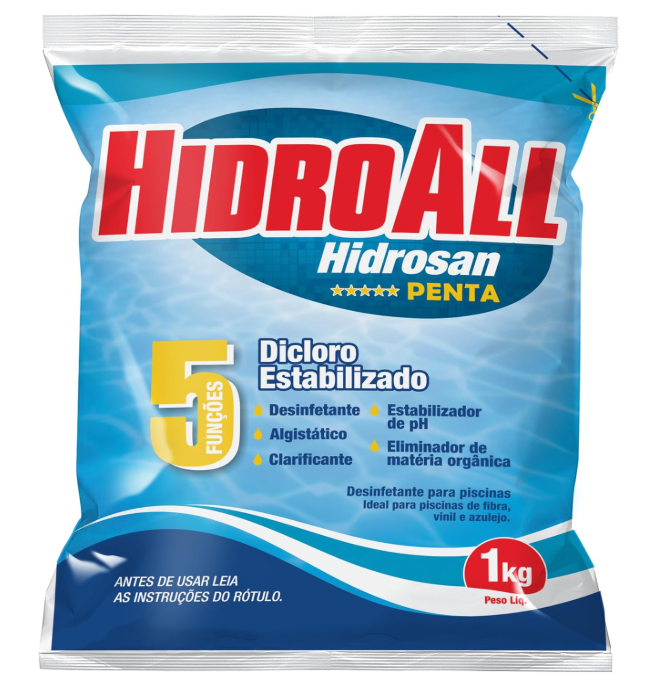 HidroAll Cloro granulado Hidrosan Penta 1 Kg