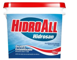 HidroAll Balde cloro granulado Hidrosan Plus 2,5 kg