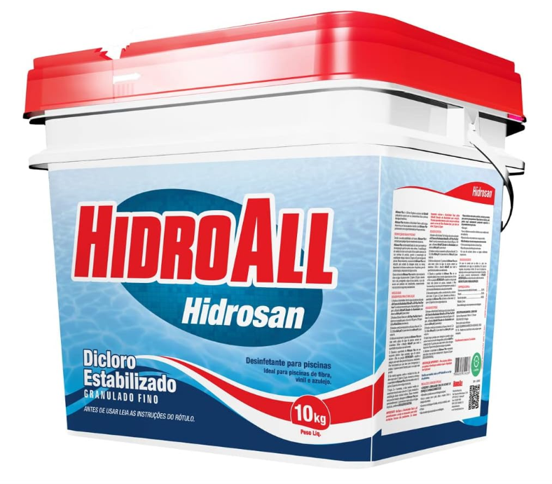 HidroAll Balde cloro granulado Hidrosan Plus HidroAll - 10 kg