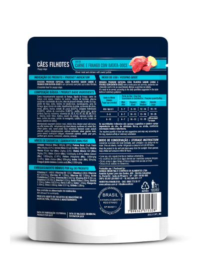 Ração Úmida Origens Cães Filhotes Carne e Frango com Batata-Doce 85g